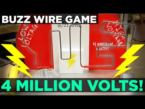 Extreme Buzz Wire Game with STUN GUN!