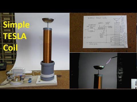 Extremly simple Tesla Coil with only 3 Passive components (8+ cm spark) at 220V AC