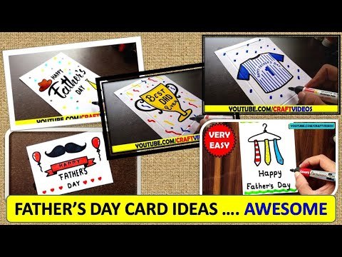 FATHER'S DAY CARD DRAWING EASY IDEAS - TOP 10