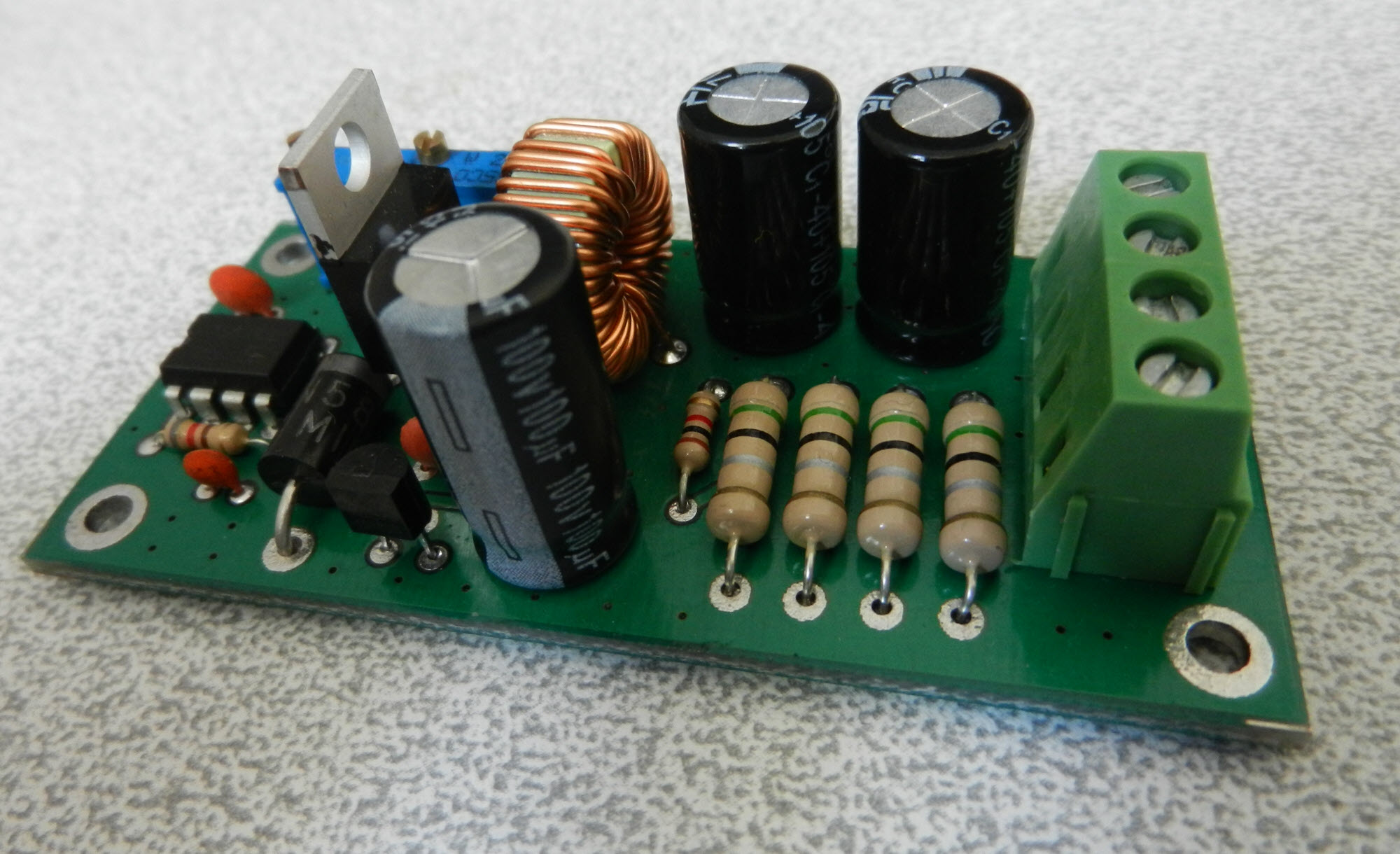 FIG5-How to build an adjustable switching power supply using LM2576 [Buck Converter, CC-CV].JPG