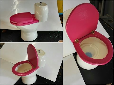 Fabriquer des WC pour maison de poup&amp;eacute;e Barbie