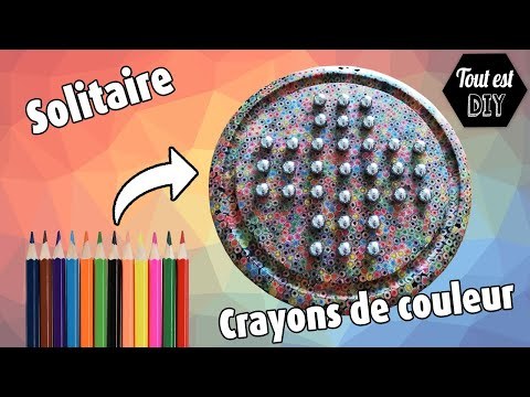 Fabriquer un solitaire avec des crayons de couleur et de la r&amp;eacute;sine &amp;eacute;poxy !