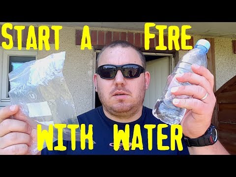 Faire du feu avec de l'eau (survival hack)