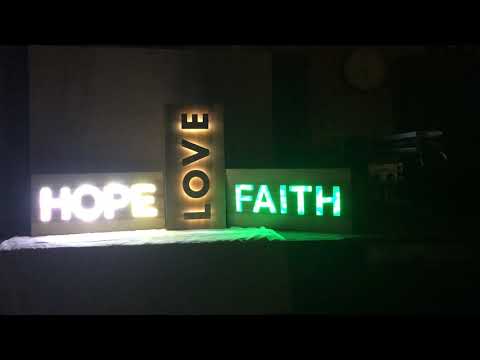 Faith, Hope and Love signs