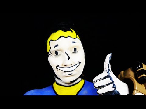 Fallout Vault Boy makeup