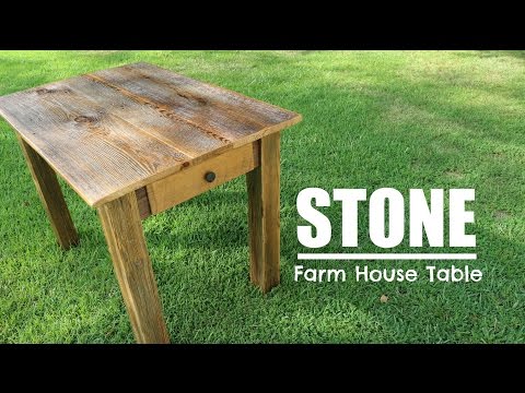 Farm House Table from Reclaimed Lumber with Drawer