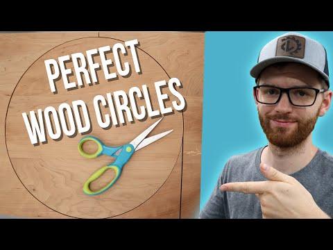 Fast and Easy DIY Wood Circle Cutter in 2 minutes!