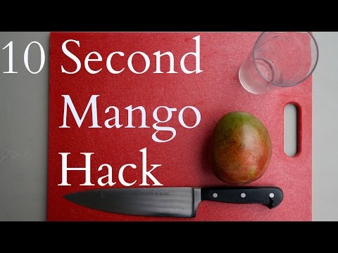 Fastest Way to Skin a Mango: 10 Sec Mango Hack