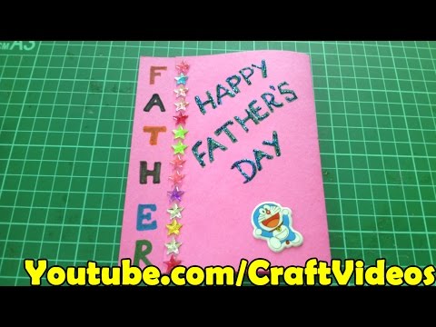 Father's day easy card ideas for kids and making tutorial