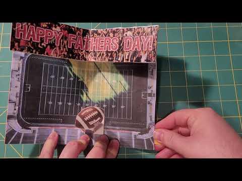 Fathers Day Popup Card Test Football Motion