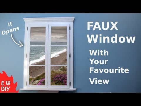 Faux Window with your favourite view.