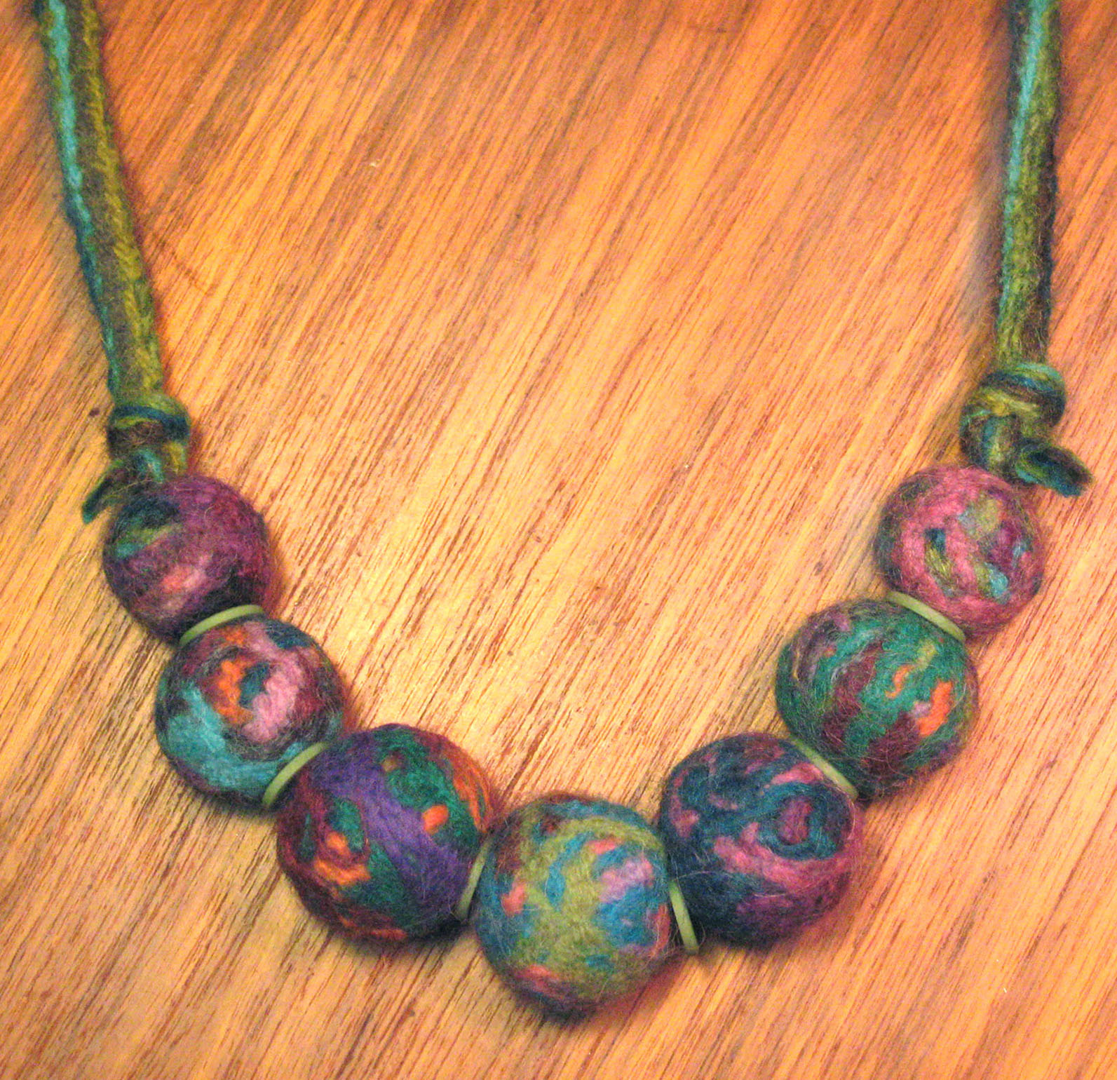 Felt Bead Necklace