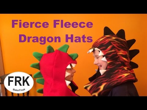 Fierce Fleece Dragon Hats- Maker Freak