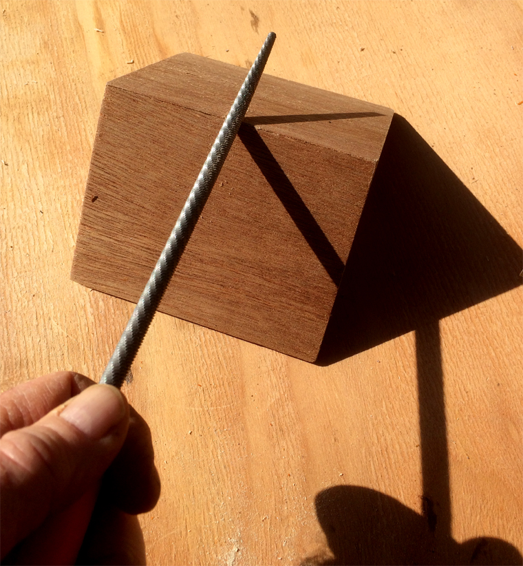 Filing the Roof for Drilling Hole.jpg