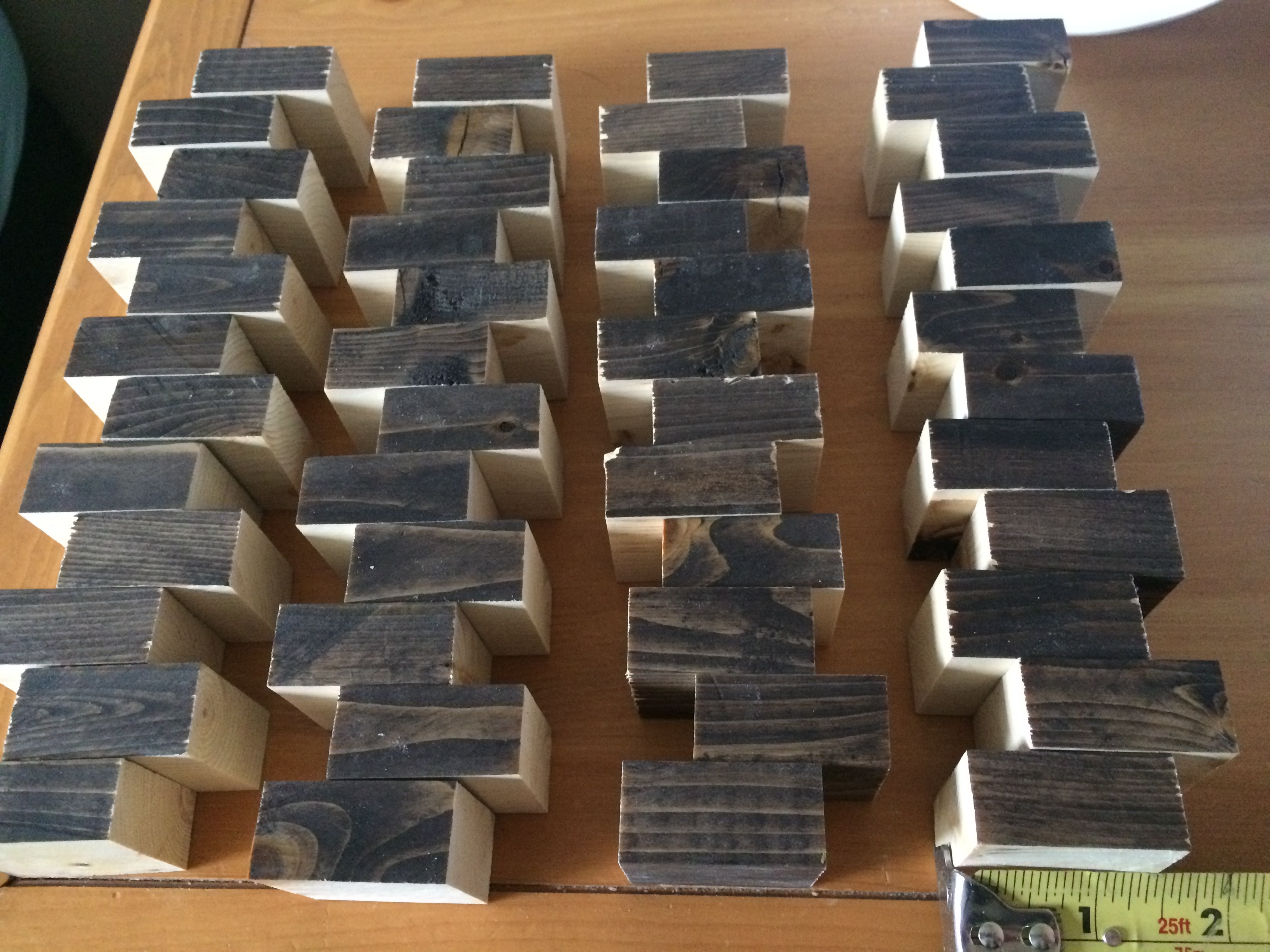 Finished Cuts - Spacers For Slats.JPG