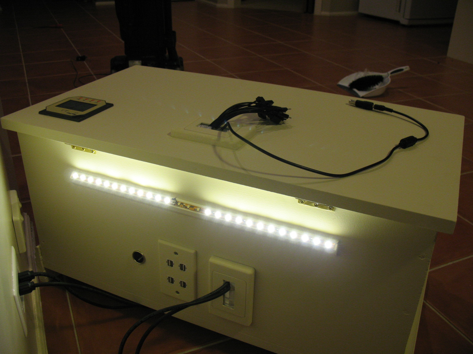 Finished Project with LED Illuminated - Rear View.JPG