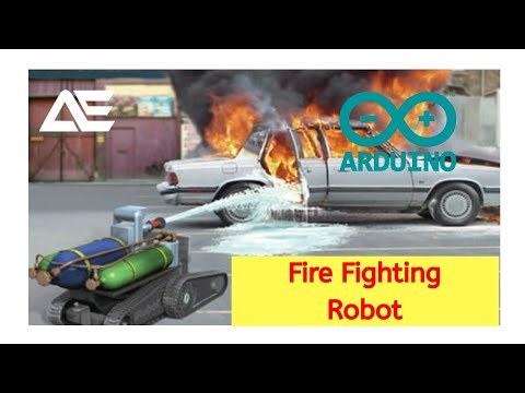 Fire Fighting Robot using Bluetooth &amp;amp; Arduino - Alpha Electronz #arduino #firefightingrobot