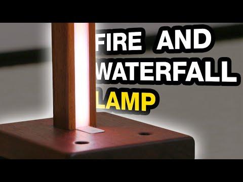 Fire and waterfall mood lamp with sound using arduino