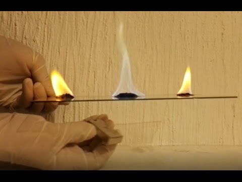 Fire that changes color in response to a magnetic field