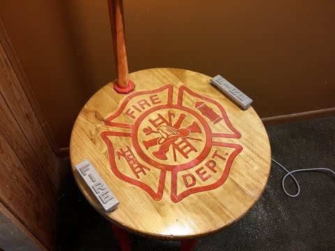 Firefighter Table and Lamp Full Build