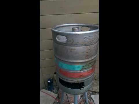 First burn in electric smoker keg