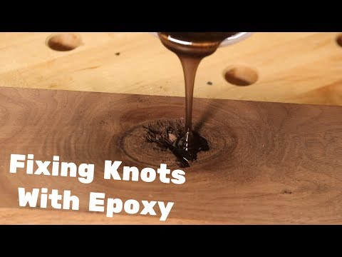 Fixing Knots and Voids With Epoxy