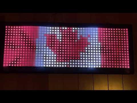 Flag animation with LED array