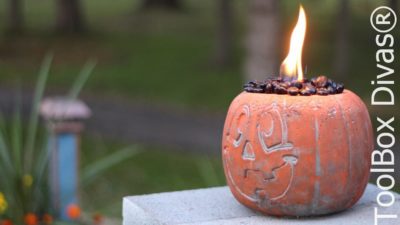 Flaming Pumpkin Head - fire pit - Toolbox Divas.jpeg