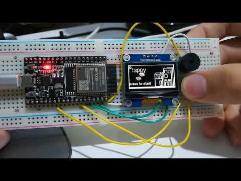 Flappy Bird game with esp32 and sh1106 oled