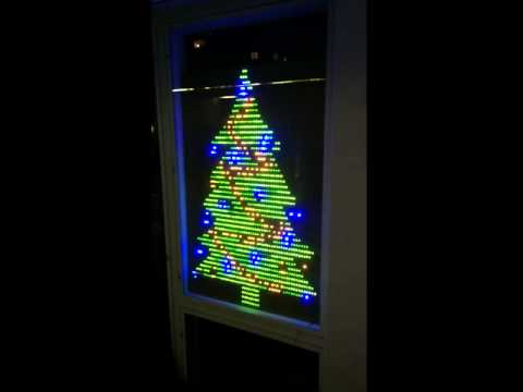 Flashing LED christmas tree