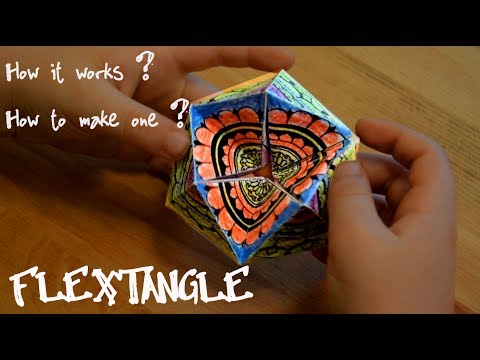 Flextangle origami toy - easy to make alternative for fidget spinner ?