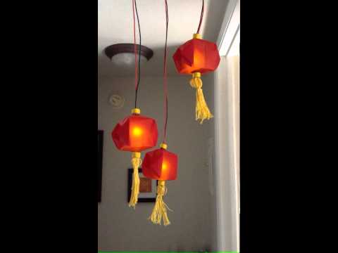 Flickering Origami Lanterns