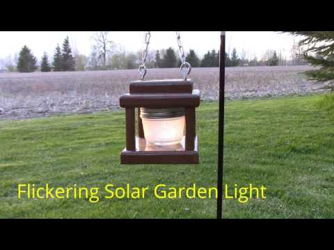 Flickering Solar Garden Light