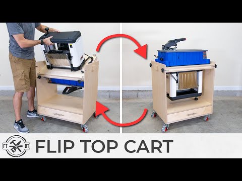 Flip Top Tool Stand with NEW Features | DIY Shop Storage