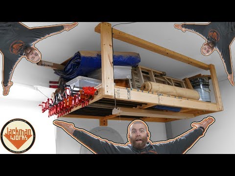 Floating Garage Storage Loft &amp;amp; Clamp Rack