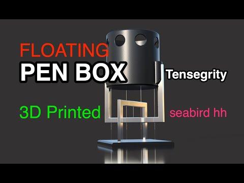 Floating Pen Box - Tensegrity - 3D Printed