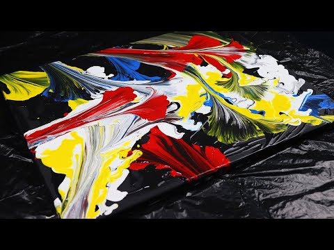 Fluid Painting with String Pulling #1 | How To