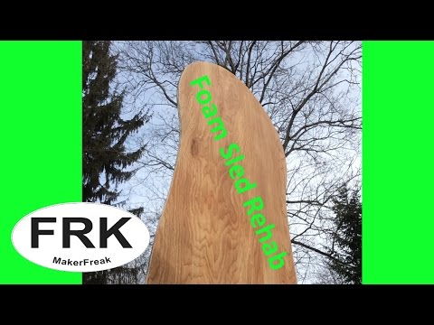 Foam Sled Rehab with Plywood (Luan)- Maker Freak