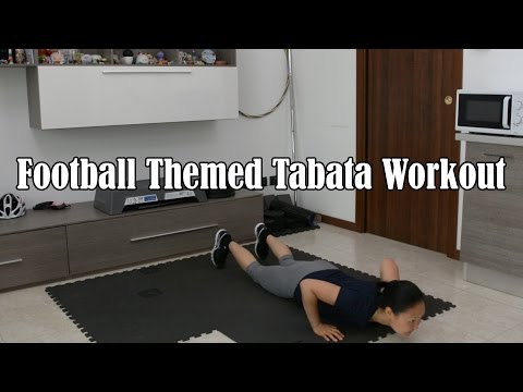 Football Themed Intense Tabata Training - lots of shuffles