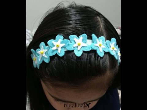 Forget me not/myosotis flower headband