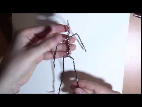 Frank Zappa Puppet: Armature Timelapse - Arms (Overview)