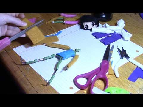 Frank Zappa Puppet: Armature Timelapse - Remaking the Armature Wrap