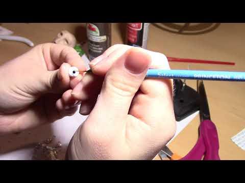 Frank Zappa Puppet: Painting Timelapse - Eyes