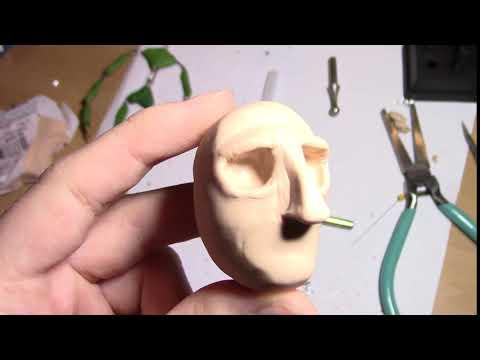 Frank Zappa Puppet: Sculpted Head Progress Overview