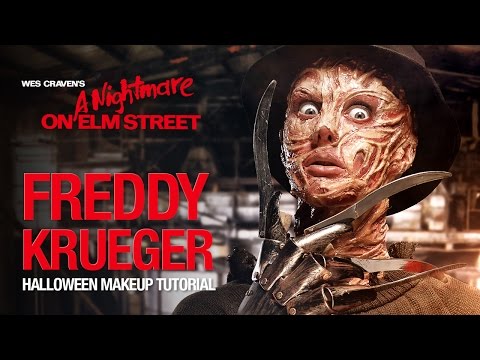 Freddy Krueger Halloween makeup tutorial