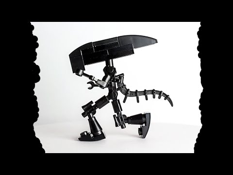 Free Lego Moc instructions to build a custom Xenomorph for Halloween