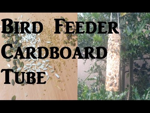 Free Organic Natural Biodegradable Cardboard Tube Bird feeder