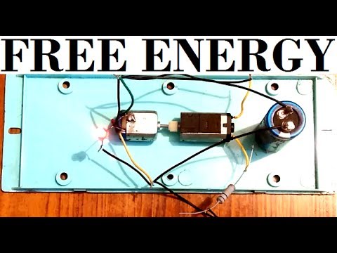 Free energy self running generator using dc motor &amp;amp; capacitor