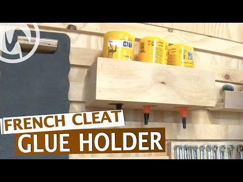 French Cleat GLUE HOLDER - How to build - Woodworking