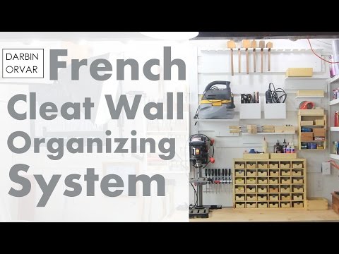 French Cleat Wall System and Lots of Boxes